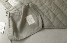 Load image into Gallery viewer, Linen Label Sage &amp; Pinstripe Play Mat
