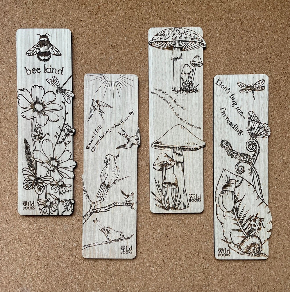 Your Wild Books - Wooden Bookmark