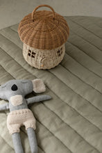 Load image into Gallery viewer, Linen Label Sage &amp; Pinstripe Play Mat
