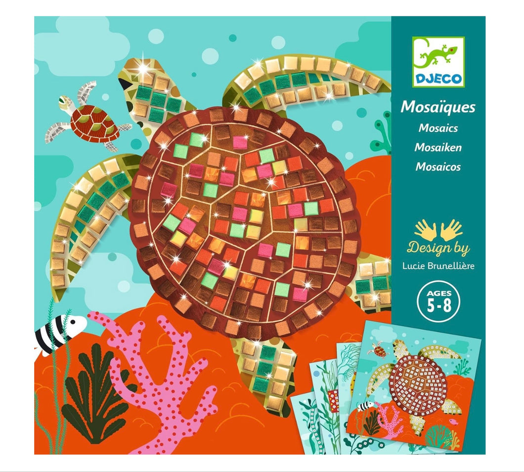 Djeco - Caribbean Sealife Mosaic Craft Set