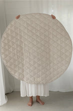 Load image into Gallery viewer, Linen Label Oatmeal &amp; Gingham Play Mat

