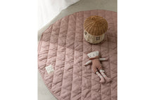 Load image into Gallery viewer, Linen Label Dusty Rose &amp; Gingham Play Mat
