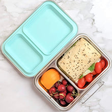 Load image into Gallery viewer, Eco-Cocoon Stainless Bento Lunch Box 2  Compartments - Mint
