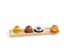 Load image into Gallery viewer, Djeco - Animal Ball'n'Co Large Button Wooden Puzzle
