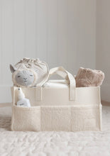 Load image into Gallery viewer, Linen Label - Nappy Caddy- Luxe Range- Snow
