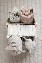 Load image into Gallery viewer, Linen Label - Nappy Caddy- Luxe Range- Snow
