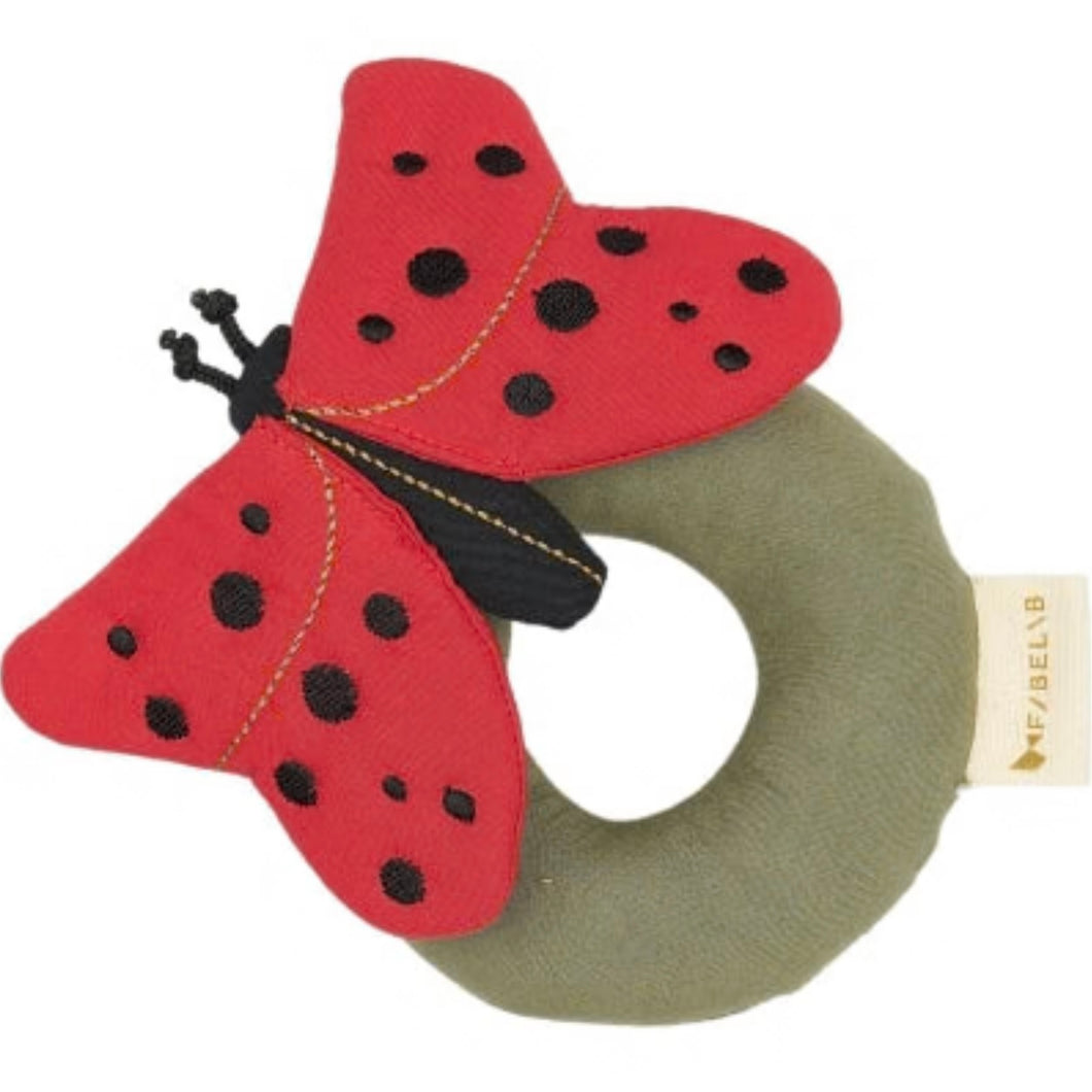 Fabelab Rattle - Ladybug Mars Red