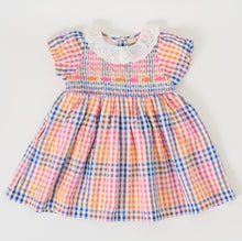 Load image into Gallery viewer, Goldie &amp; Ace - Rainbow Gingham Flo Smocked Dress
