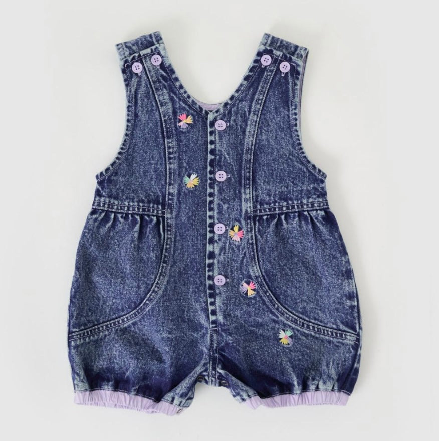 Goldie & Ace - Nina Pastel Petals Denim Romper