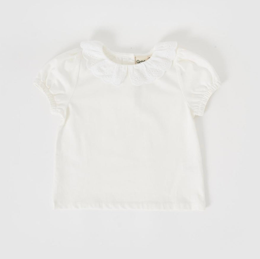 Goldie & Ace - Laura Puff Sleeve Collar Top