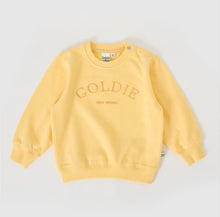 Load image into Gallery viewer, Goldie &amp; Ace - Goldie Crew Embroidered Sweater Lemon
