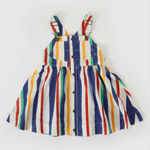 Load image into Gallery viewer, Goldie &amp; Ace - 90&#39;S Bold Stripe Heidi Denim Pinafore Dress
