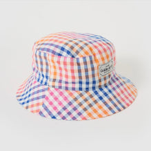 Load image into Gallery viewer, Goldie &amp; Ace - Rainbow Gingham Bucket Hat
