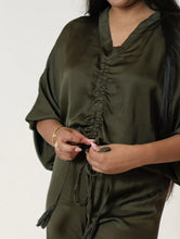 Load image into Gallery viewer, Amira - Charlotte V-Neck Khaki Top
