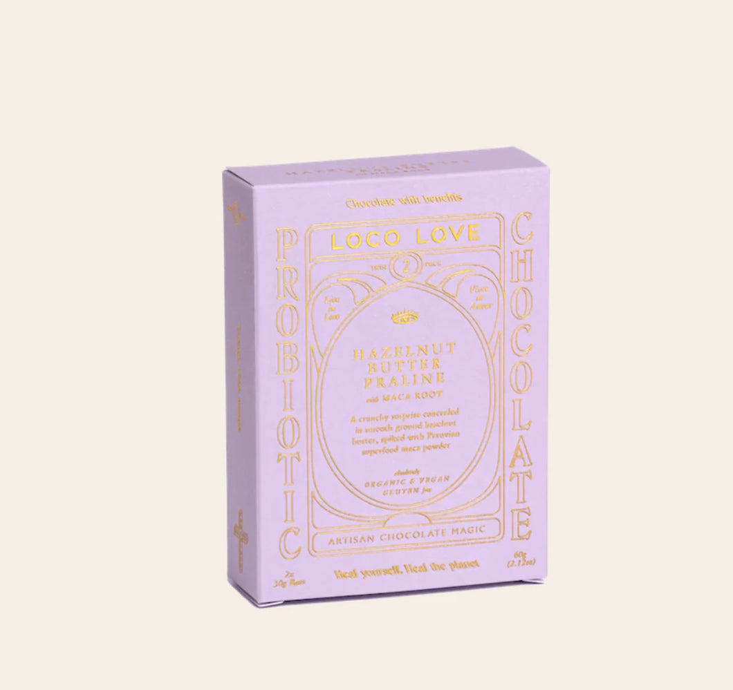 Loco Love - Twin Hazelnut Praline 60g
