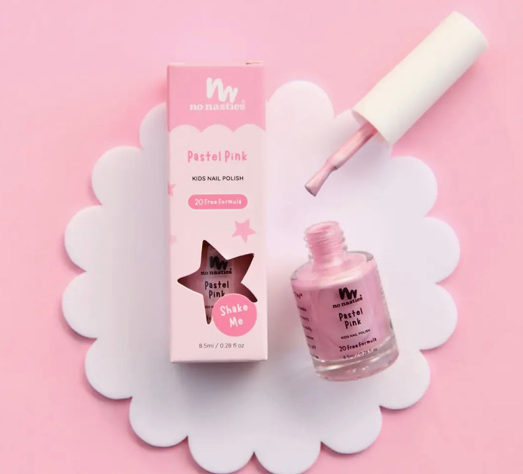 No Nasties - Scented Kids Polish Strawberry Cupcake - Pastel Pink