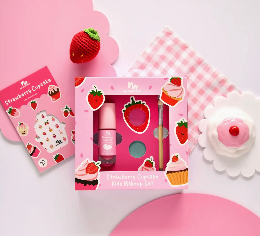 No Nasties - Strawberry Cupcake No Nasties Natural Makeup Gift Set