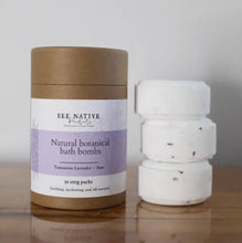 Load image into Gallery viewer, Bee Native Products - Tasmanian Lavender Botanical Bath Bombs
