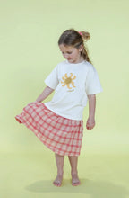 Load image into Gallery viewer, Grown Clothing - Tomato Cotton Check Skirt
