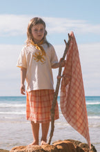 Load image into Gallery viewer, Grown Clothing - Tomato Cotton Check Skirt

