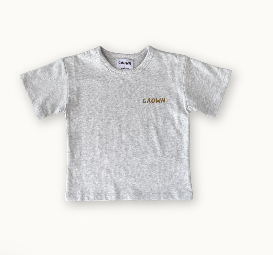 Grown Clothing - Sunshine Tee Grey Marle