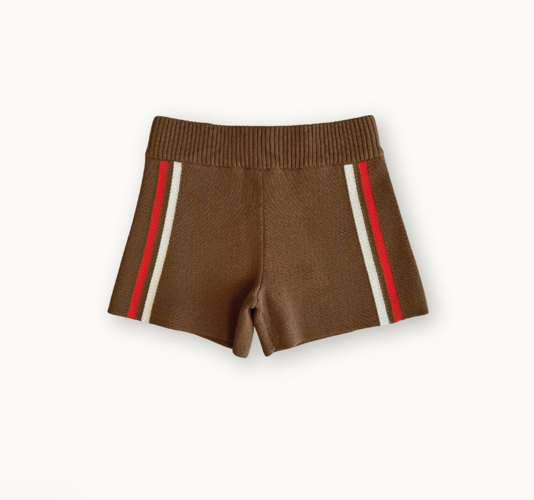 Grown Clothing - Milano Knit Shorts Brownie