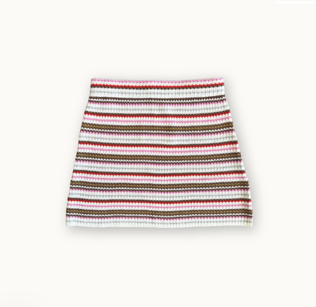 Grown Clothing - Ladies Sunshine Stripe Knit Skirt Sunshine