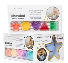 Load image into Gallery viewer, Jellystone - Narwhal Shape Sorter Pastel
