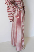 Load image into Gallery viewer, Tiny Trove - Women&#39;s Celia Cotton Stripe Pants - Pale Blush/Deep Red Stripe
