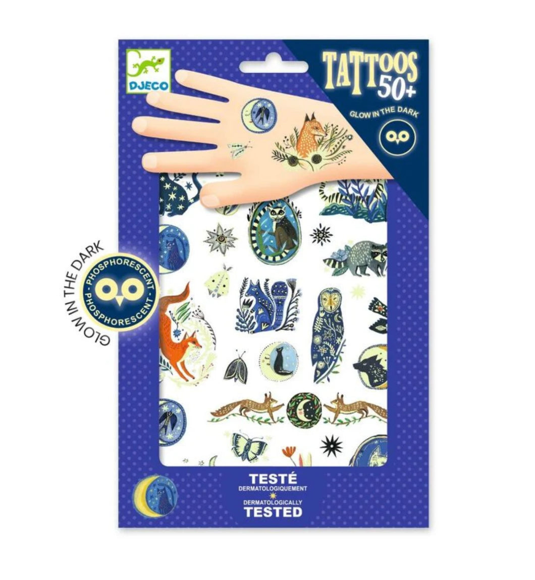 Djeco - Nighttime Glow in the Dark Tattoos