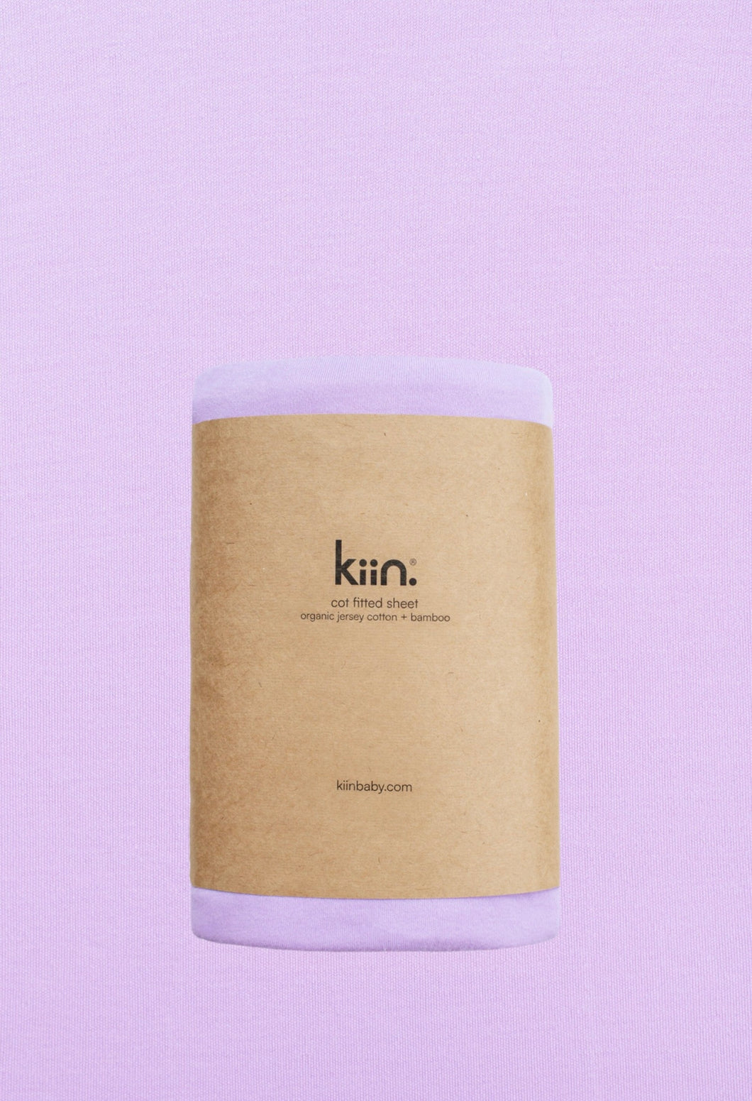 KIIN - Organic Cot Sheet - Lilac