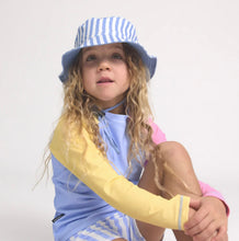 Load image into Gallery viewer, Cry Wolf - Reversible Bucket Hat SKY BLUE STRIPE
