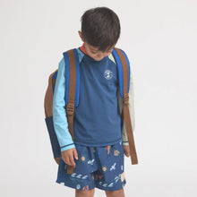 Load image into Gallery viewer, Cry Wolf - Knapsack - DEEP SEA COLOUBLOCK

