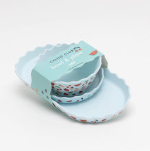 Load image into Gallery viewer, Chino Club - Blue Fruits Silicone Bowl and Plate Set

