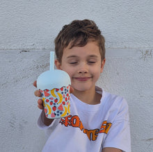 Load image into Gallery viewer, Chino Club - Fruits Blue Mini Smoothie Cup &amp; Straw 200ml
