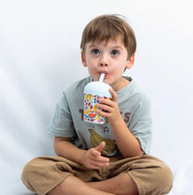 Load image into Gallery viewer, Chino Club - Fruits Blue Mini Smoothie Cup &amp; Straw 200ml

