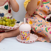 Load image into Gallery viewer, Chino Club - Fruits Pink Mini Smoothie Cup &amp; Straw 200ml
