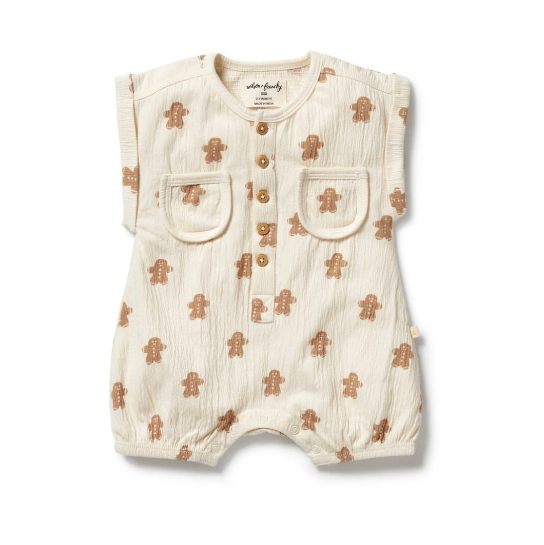 Wilson & Frenchy - Spice & Nice Organic Crinkle Growsuit