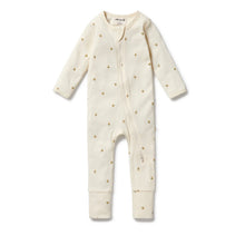 Load image into Gallery viewer, Wilson &amp; Frenchy - Bee Mine Organic Zipsuit with Feet
