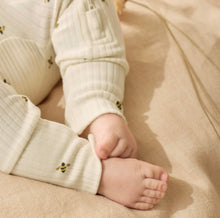 Load image into Gallery viewer, Wilson &amp; Frenchy - Bee Mine Organic Zipsuit with Feet
