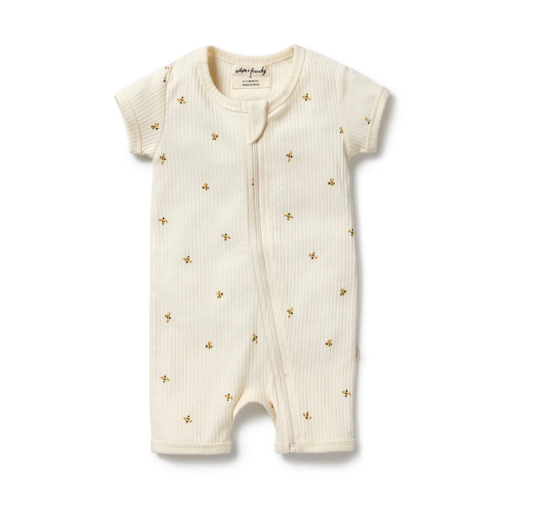 Wilson & Frenchy - Bee Mine Organic Boyleg Zipsuit