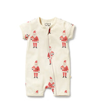Load image into Gallery viewer, Wilson &amp; Frenchy - Ho Ho Ho Organic Boyleg Zipsuit
