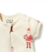 Load image into Gallery viewer, Wilson &amp; Frenchy - Ho Ho Ho Organic Boyleg Zipsuit

