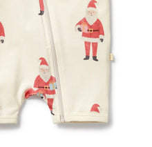 Load image into Gallery viewer, Wilson &amp; Frenchy - Ho Ho Ho Organic Boyleg Zipsuit
