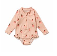 Load image into Gallery viewer, Wilson &amp; Frenchy - Strawberry Kisses Long Sleeved Swimsuit
