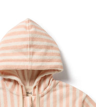 Load image into Gallery viewer, Wilson &amp; Frenchy - Strawberry Wave Organic Terry Hooded Towel
