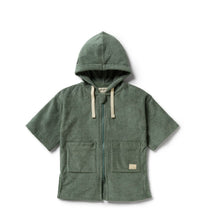 Load image into Gallery viewer, Wilson &amp; Frenchy - Moss Organic Terry Hooded Towel
