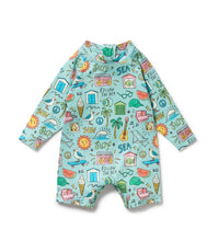 Load image into Gallery viewer, Wilson &amp; Frenchy - Sun Surf &amp; Sea One Piece Boyleg Swimsuit

