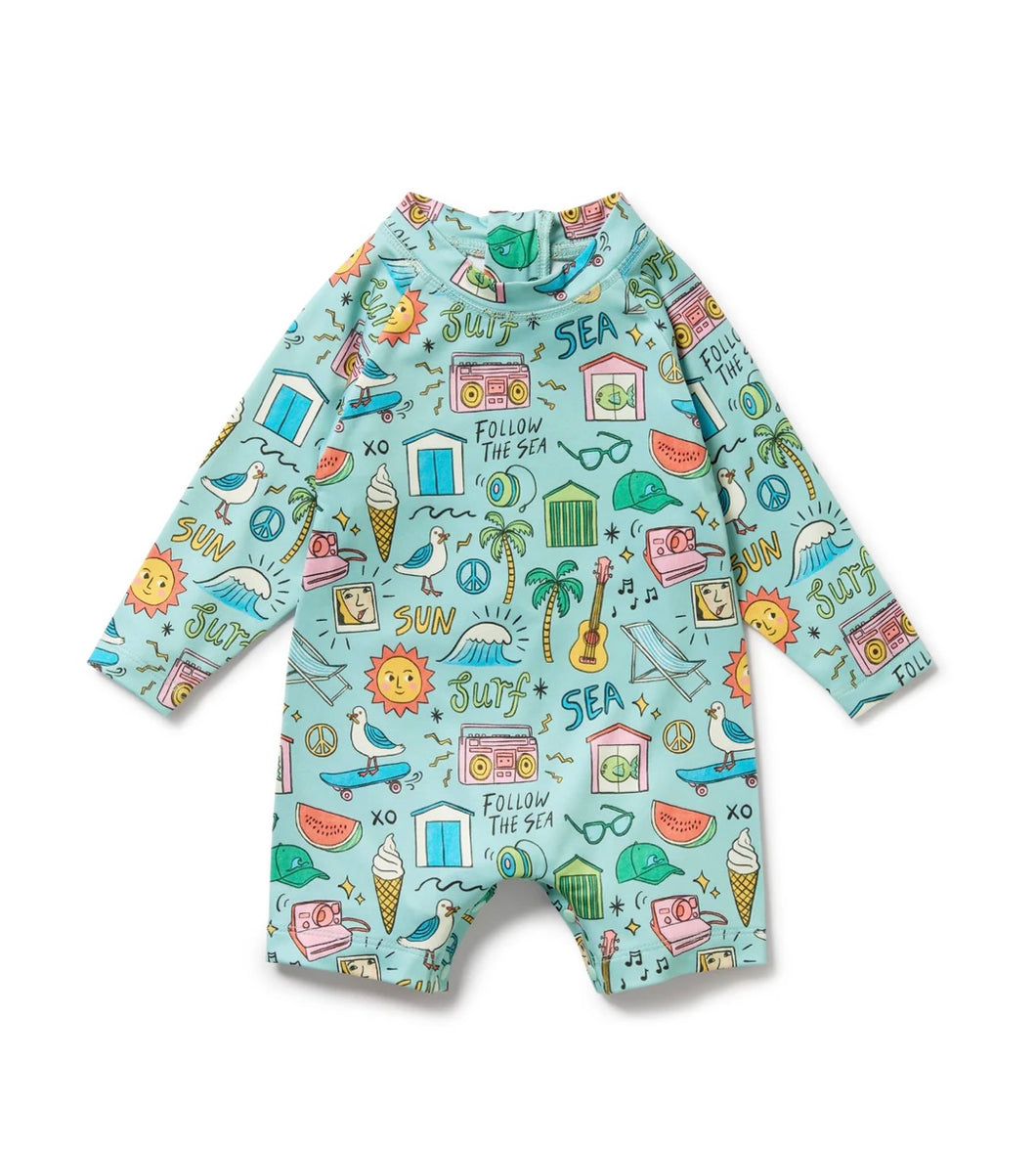 Wilson & Frenchy - Sun Surf & Sea One Piece Boyleg Swimsuit