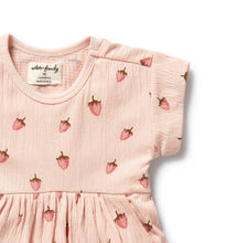 Load image into Gallery viewer, Wilson &amp; Frenchy - Strawberry Kisses Organic Dress
